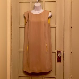 Sfera Joven Dress Size Medium | Color: Beige /Yellow- Beauty and Unique Details